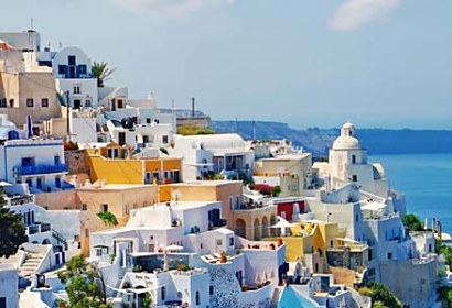 samolepiaca fototapeta Santorini v Grécku