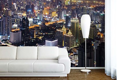 Pohľad na Bangkok - fototapeta s vlastným rozmerom