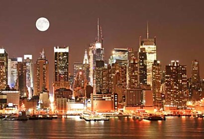 Samolepiaca fototapeta - Manhattan night