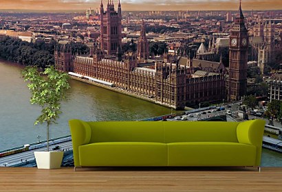 fototapety - big ben, houses of parliament, the thames