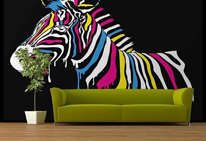 fototapeta farebná - zebra