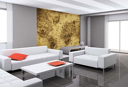 mapa - fototapeta