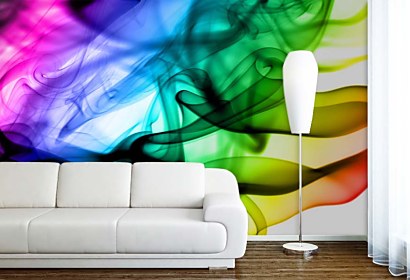 fototapety colorful smoke na mieru
