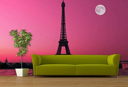 fototapety na stenu - eiffel tower night