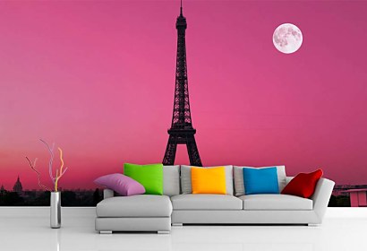 fototapety do interiéru s eiffel tower night