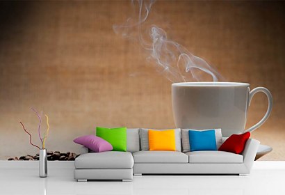 vliesové fototapety - hot coffee