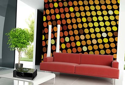 latexová fototapeta 3d kruhy