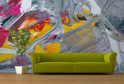 maľovaná abstrakcia - fototapeta