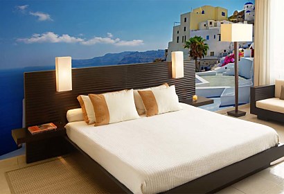 tapety santorini greece do spálne