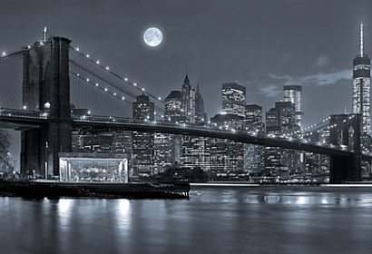 Živé tapety na zástenu - Black and White New York City 28051
