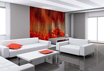 fototapety na stenu - red tulips