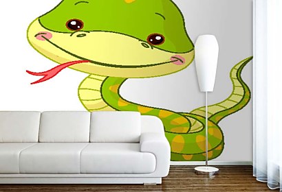Fototapeta Kreslený Had 5985
