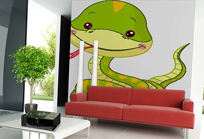 Fototapeta Kreslený Had 5985