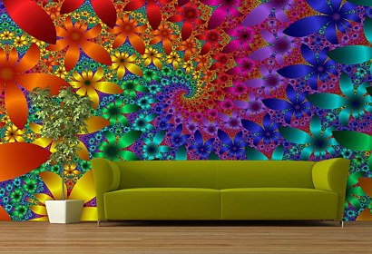 3d tapeta - flowers