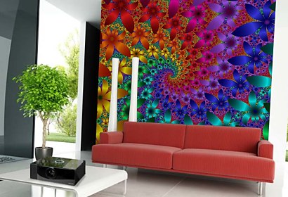 3d tapety do obývačky - flowers