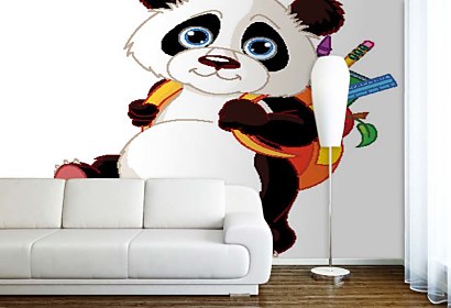 Fototapeta Panda s plecniakom 5384