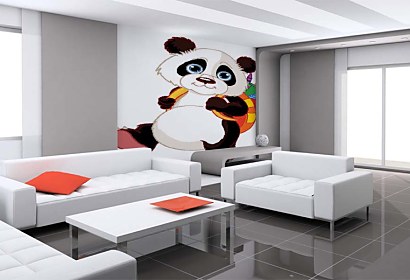 Fototapeta Panda s plecniakom 5384