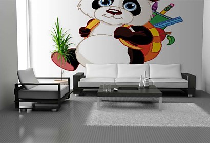 Fototapeta Panda s plecniakom 5384