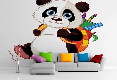 Fototapeta Panda s plecniakom 5384