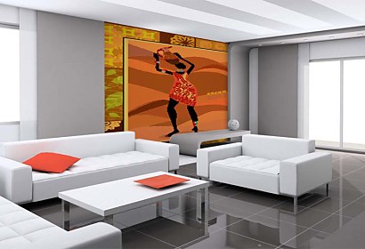 Vinylová fototapeta s etno ženou