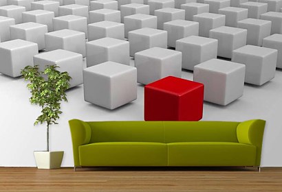 Fototapeta 3d cubes background 24875