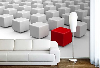 Fototapeta 3d cubes background 24875