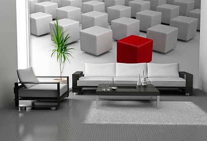 Fototapeta 3d cubes background 24875