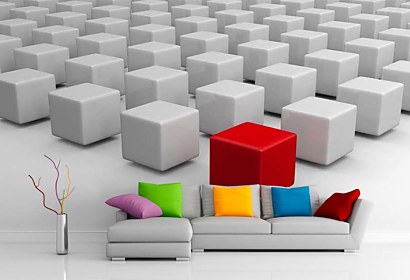 Fototapeta 3d cubes background 24875