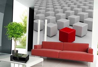 Fototapeta 3d cubes background 24875