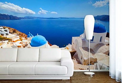 Fototapeta Biela architektúra Santorini Greece 24818