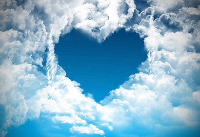 Fototapeta zástena - Sky Heart 4101