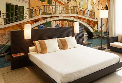Fototapeta Gondolier Venezia 24273