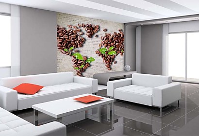 Fototapeta Map of the World Coffee 24857