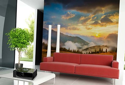 Fototapeta Oblaky nad krajinou 24794