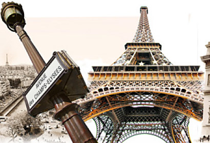 Vintage Paris - Fototapeta panoráma 24218