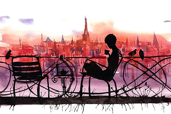 Fototapeta Paríž-kaviareň
