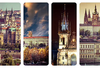Fotokoláž Praha Panoráma - Fototapeta 28003