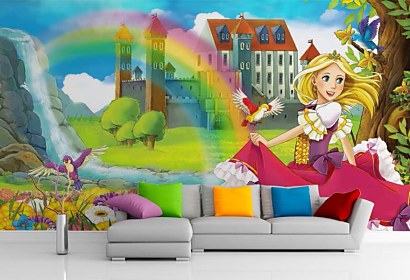 Tapeta do dívčího pokoje Princess