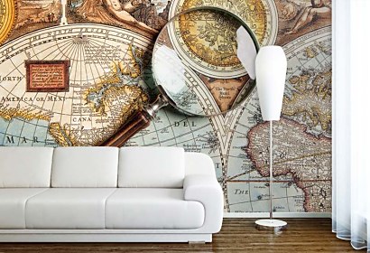 Fototapeta Vintage Mapa sveta 24740