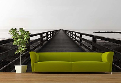 Fototapeta Wood bridge to the sea 24840