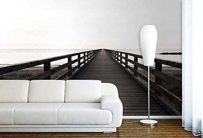 Fototapeta Wood bridge to the sea 24840