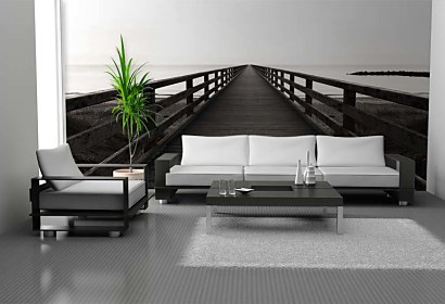 Fototapeta Wood bridge to the sea 24840