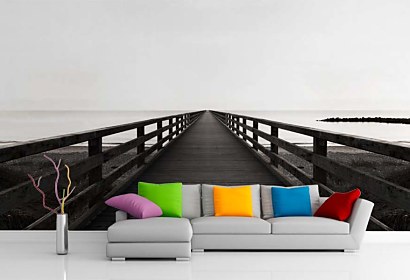 Fototapeta Wood bridge to the sea 24840