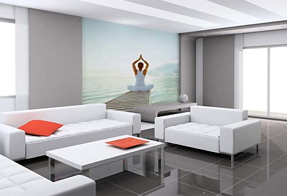 Fototapeta Yoga Pier and Sea 24738