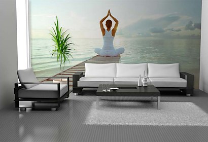 Fototapeta Yoga Pier and Sea 24738