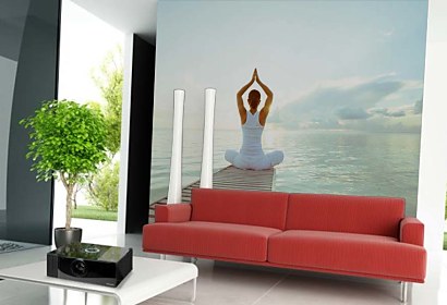 Fototapeta Yoga Pier and Sea 24738