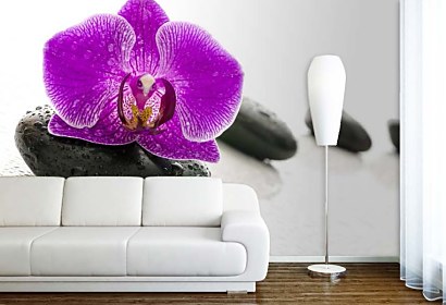 Fototapeta Zen stones and Orchid 24730