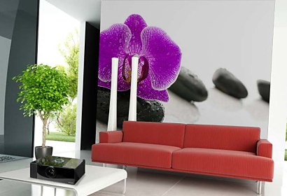 Fototapeta Zen stones and Orchid 24730