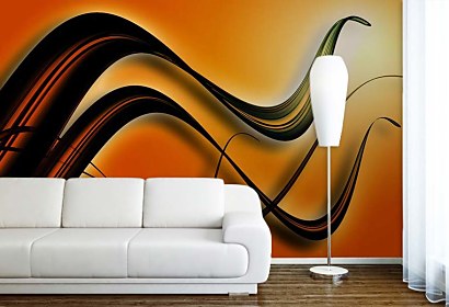 abstract wave - fototapeta