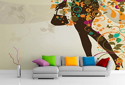 Tapeta inšpirácie - Floral Girl 5206